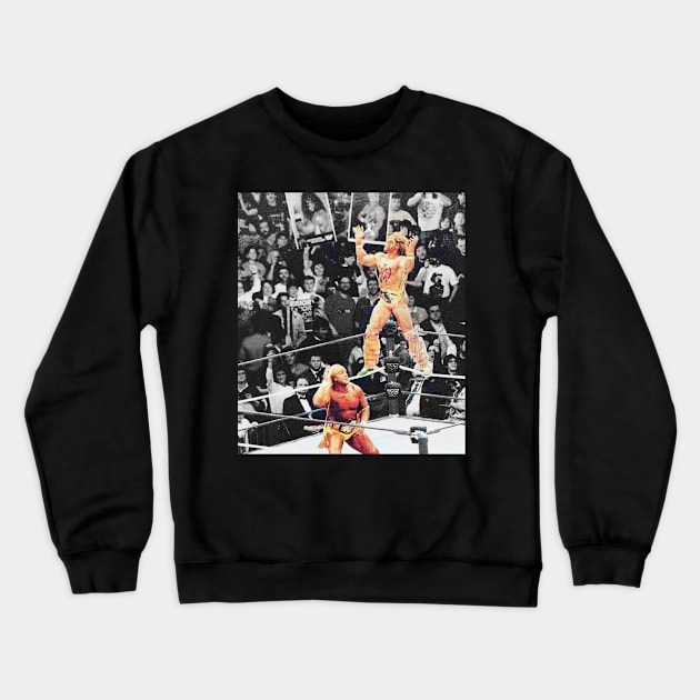 SUPER BOOM MAN FIGHT Crewneck Sweatshirt by SUPER BOOM TO THE LEGENDS